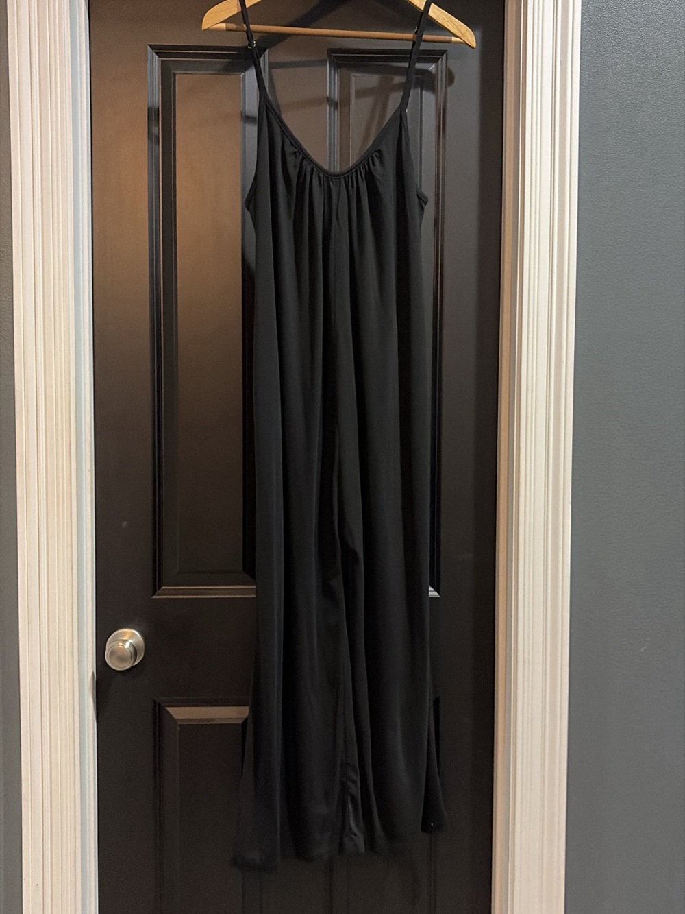 Amazon Black Wide-Leg Spaghetti Strap Jumpsuit